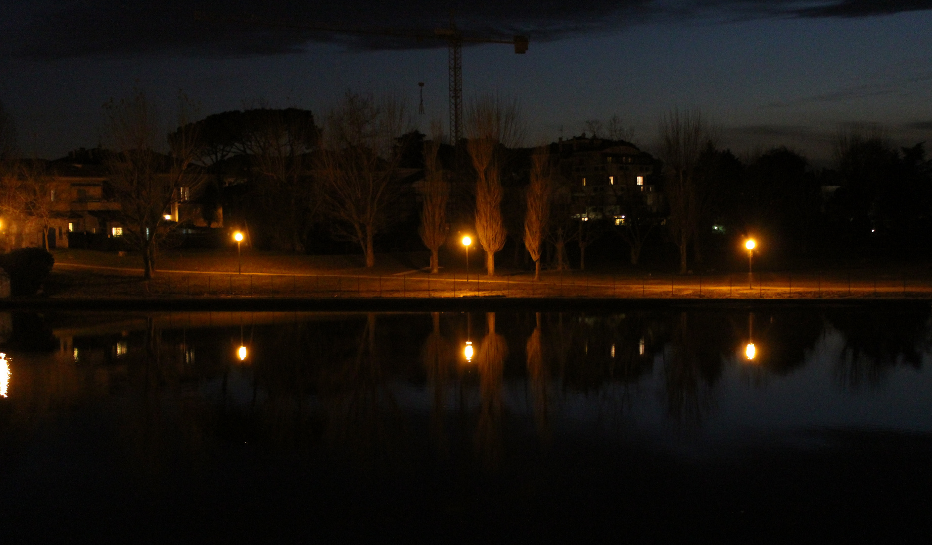 Rimini Park by night