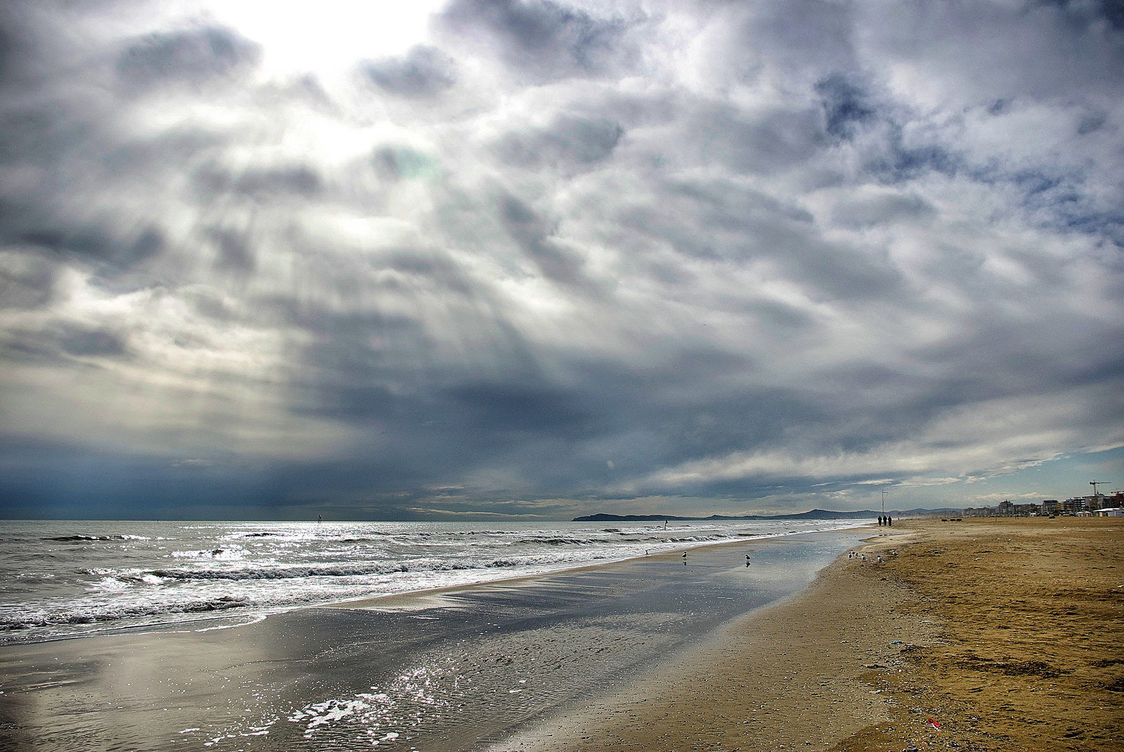 Rimini spiaggia invernale