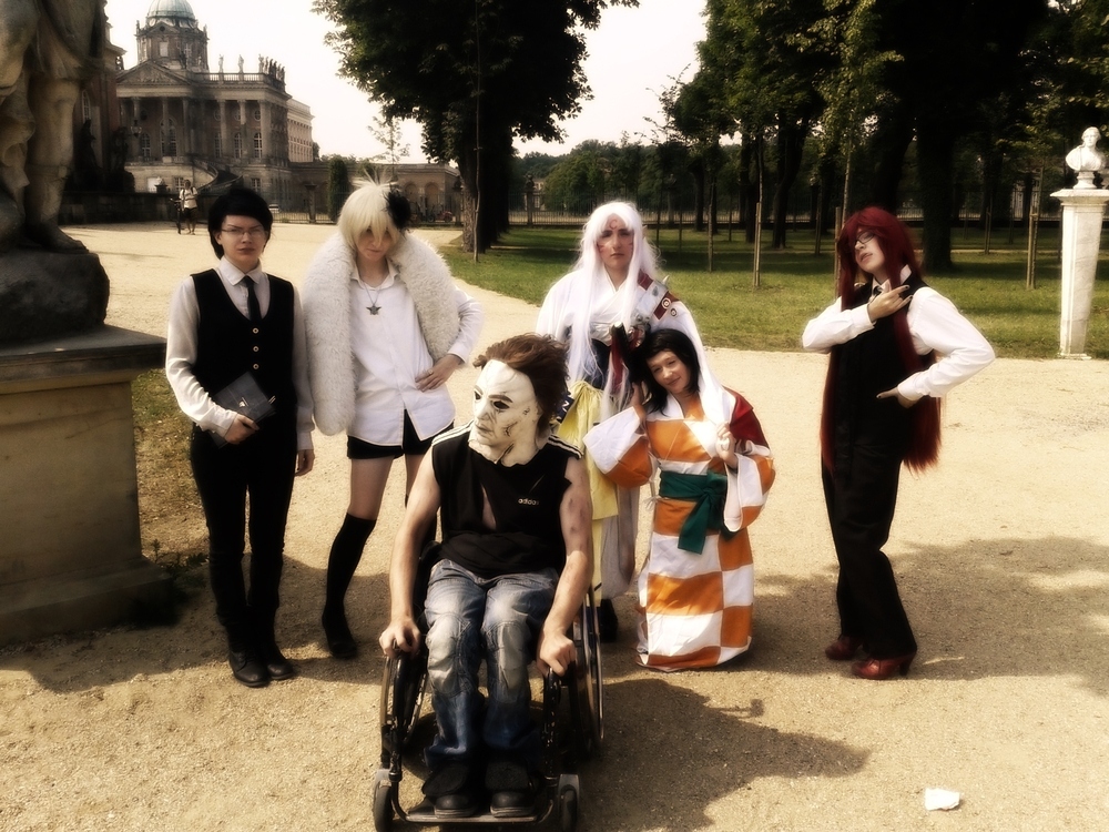 Rin, Michael Myers und Sesshomaru - Treff auf andere Cosplayer