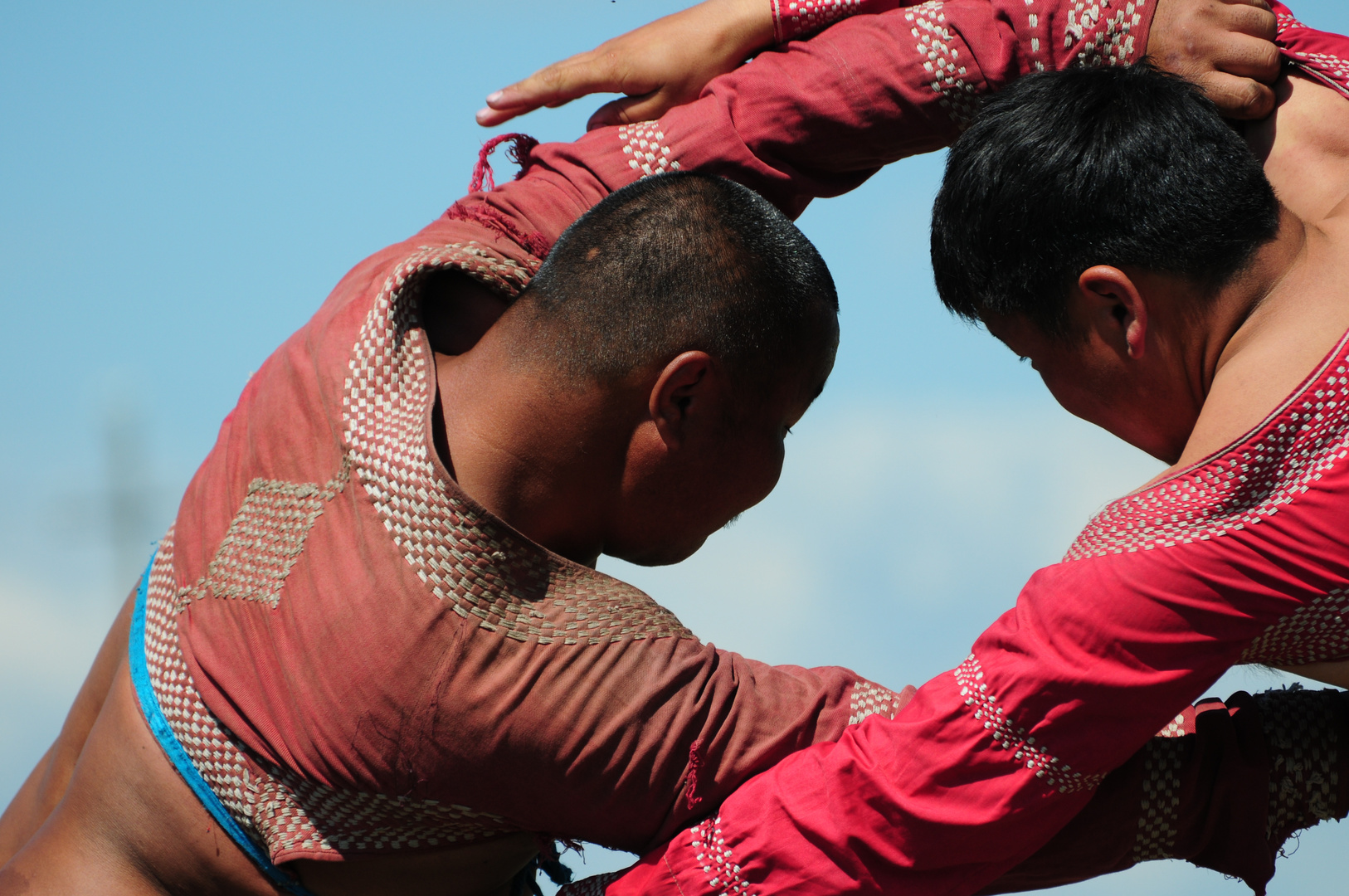 Ringer beim Naadam