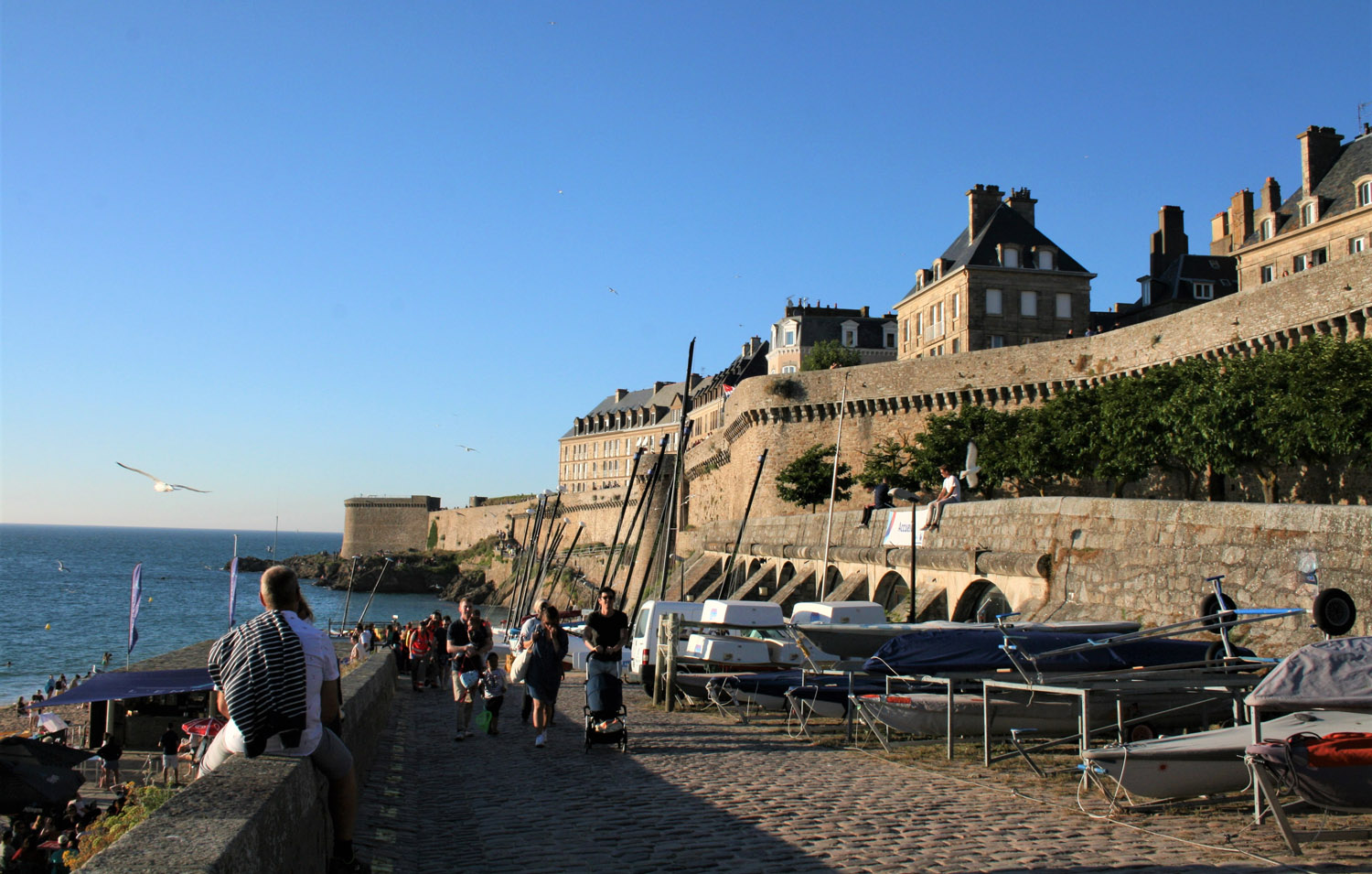 Ringmauer in Saint -  Malo