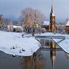 Rinteln an der Weser - Winter mit letztem Sonnenstrahl