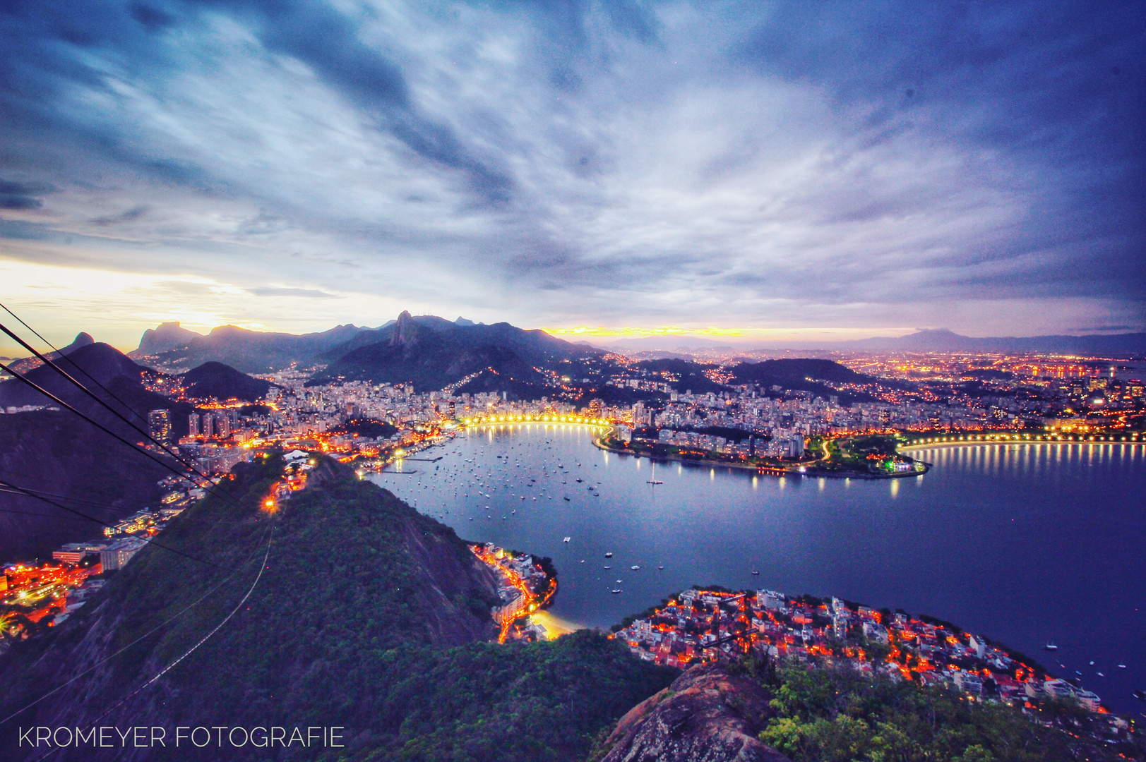 Rio bei Abenddämmerung 