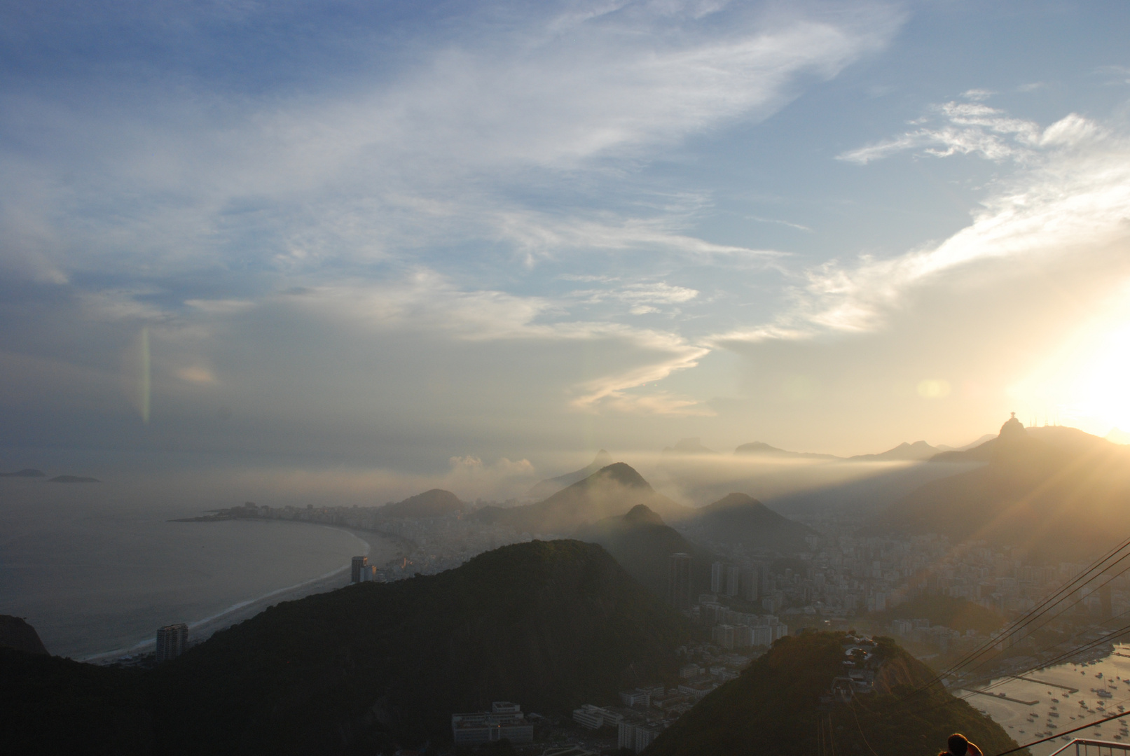 Rio de Janeiro - Blick vom Pão de Açúcar zur Copacabana