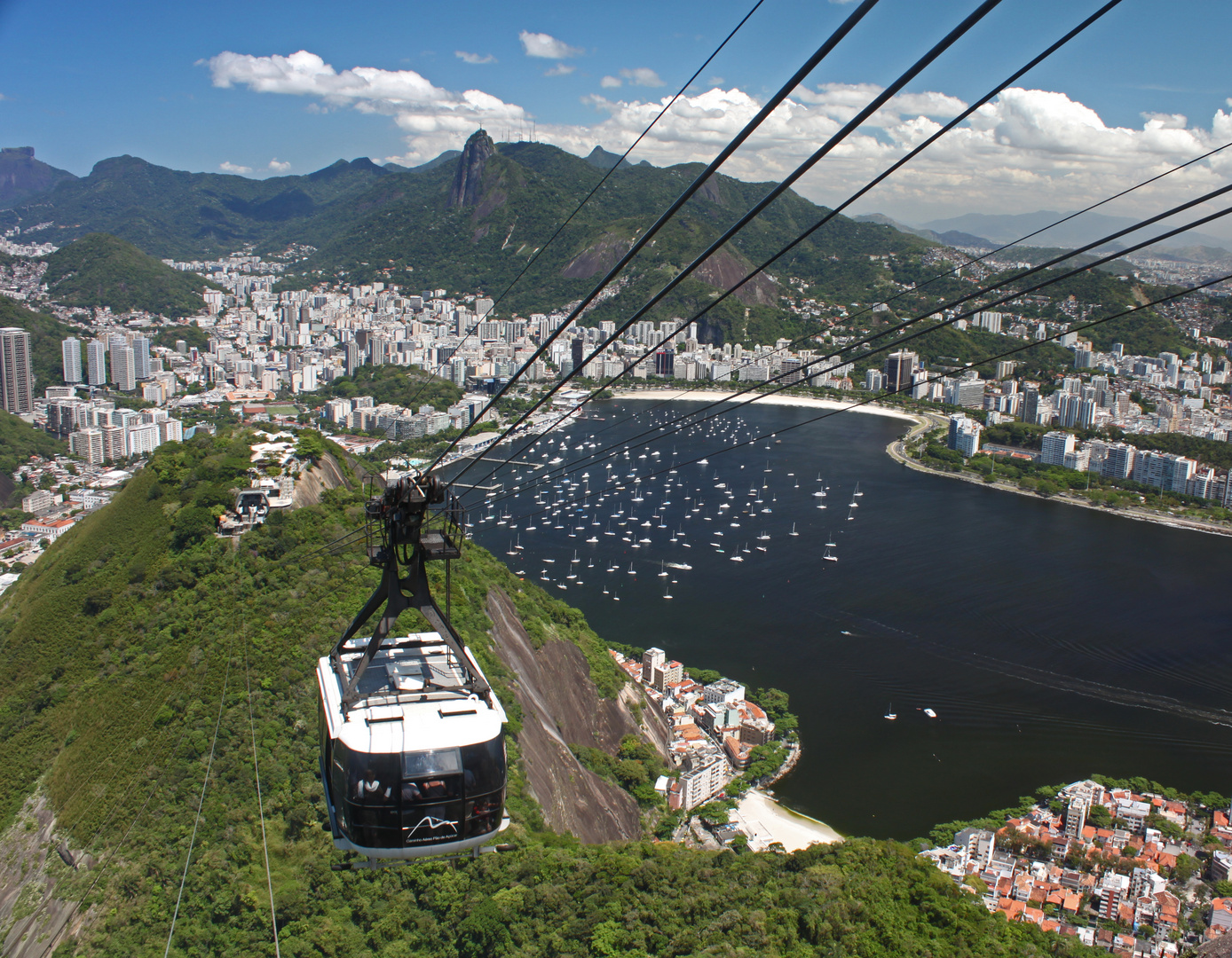 Rio de Janeiro - Stadtteil Urca, vom Zuckerhut aus gesehen