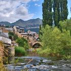 Río Gállego y puente romano