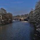 Rio Isar en el centro de Munich Alemania