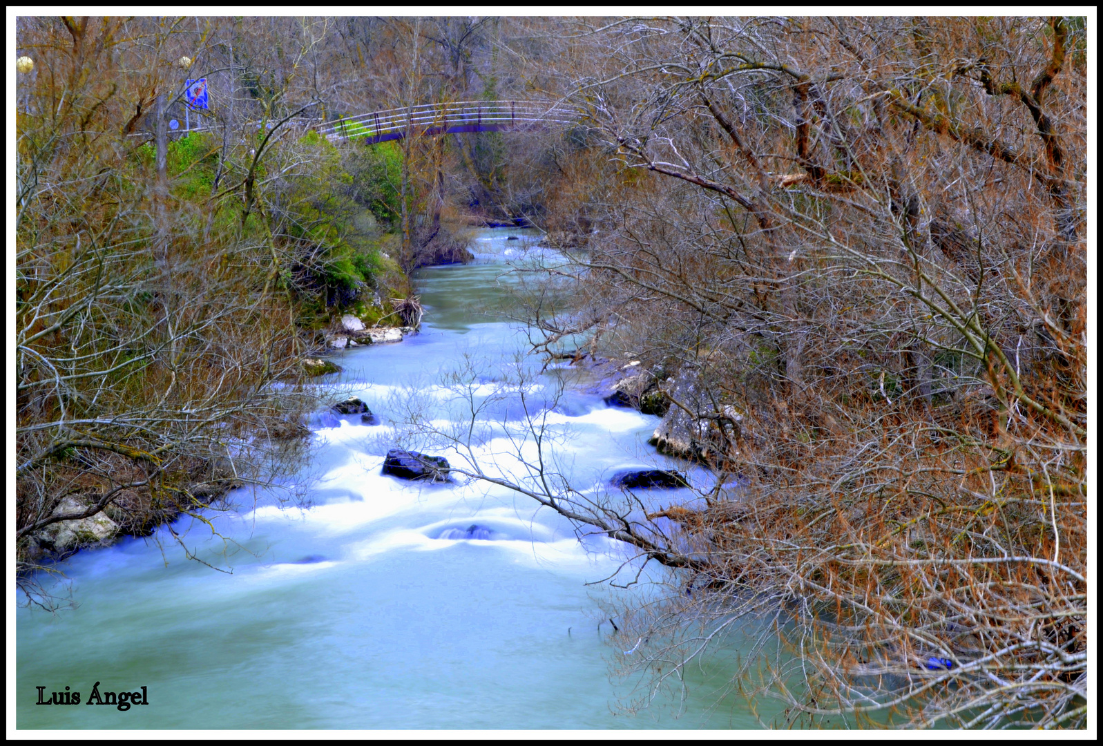 Río Oca pasando por Oña ( Burgos)