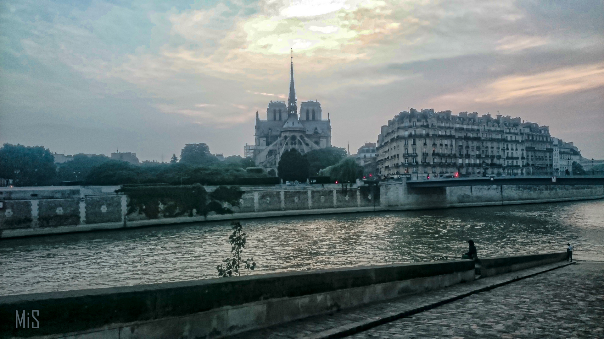 Río Sena y Catedral  de Notre Dame