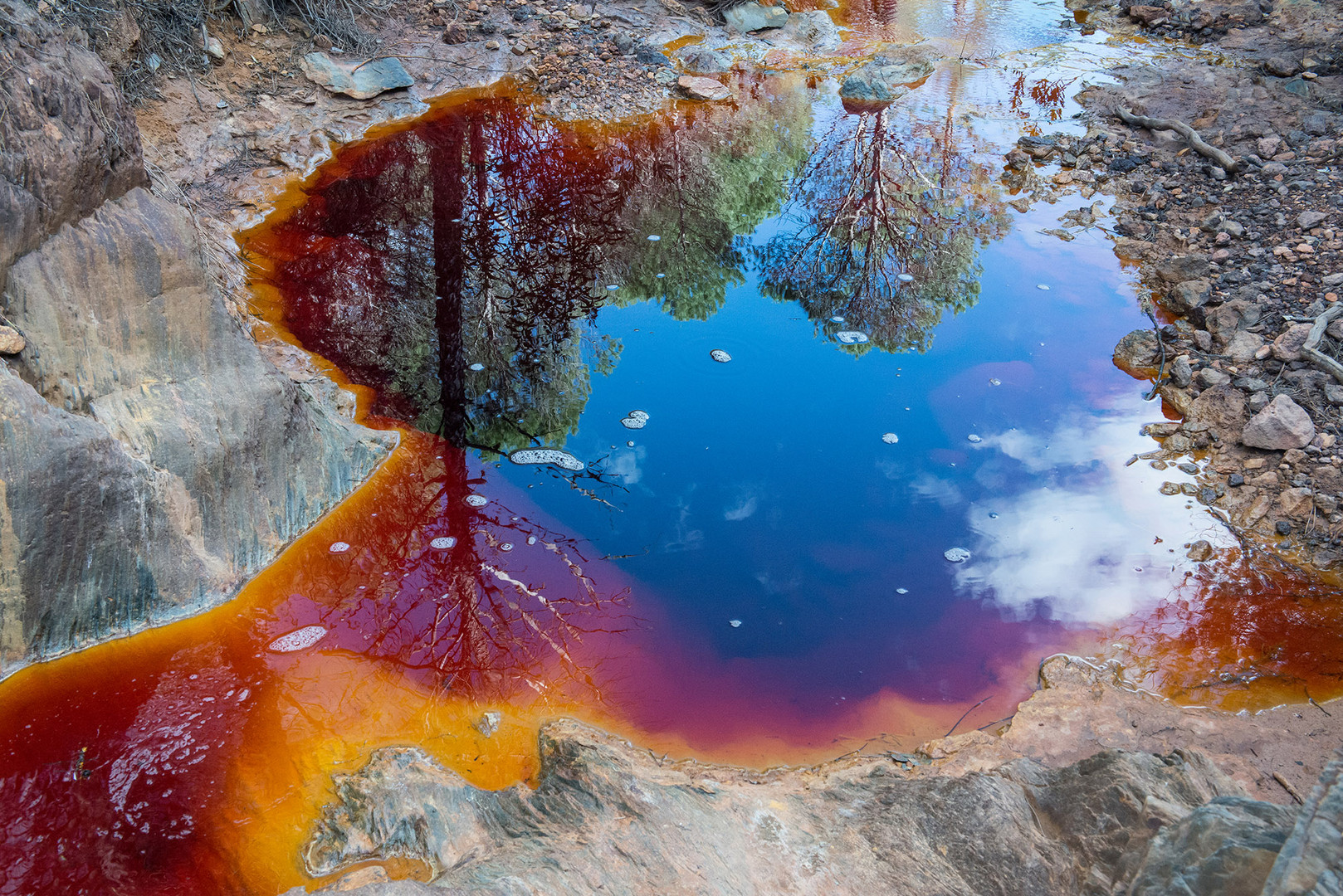 Rio Tinto am Oberlauf bei Nerva