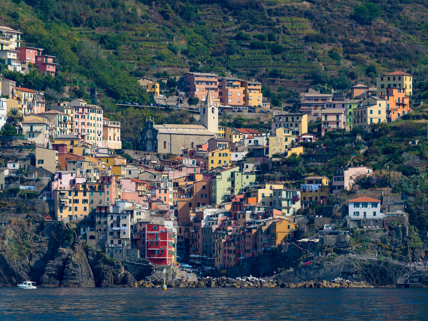 Riomaggiore, eines der schönen Cinque Terre Dörfer