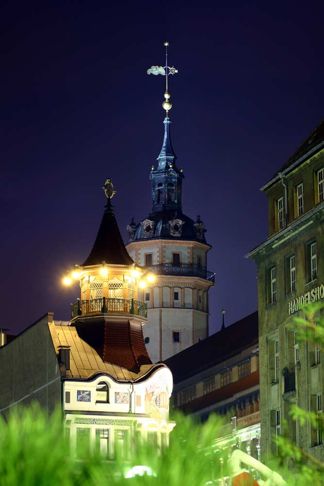 Riquethaus und Nicolaikirchturm