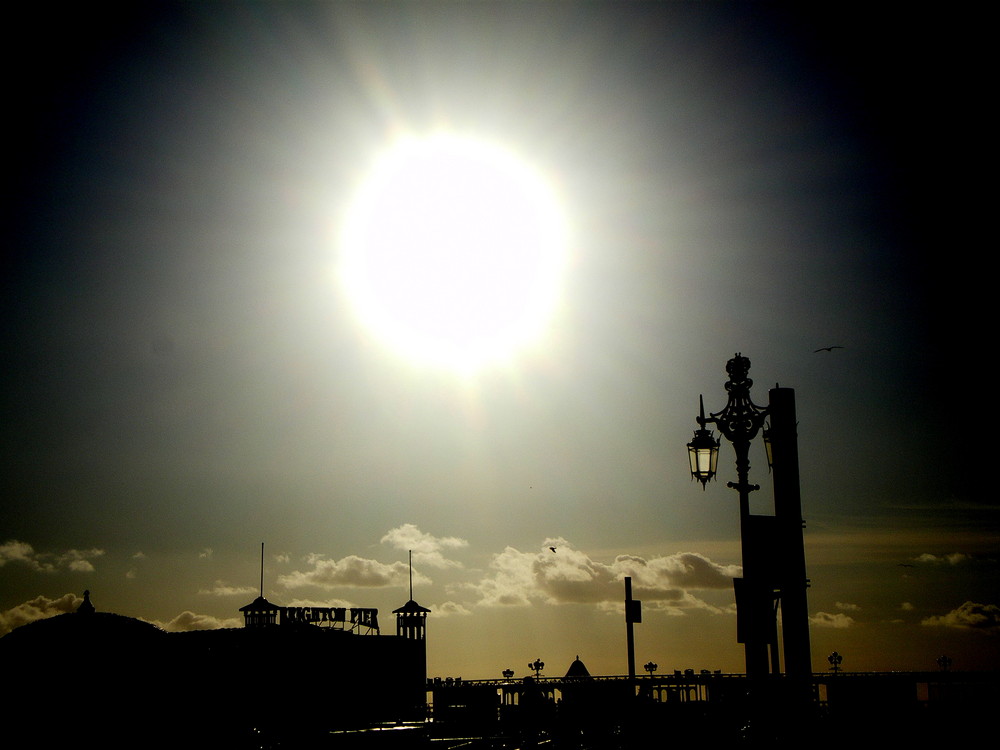 Rising sun at the Pier