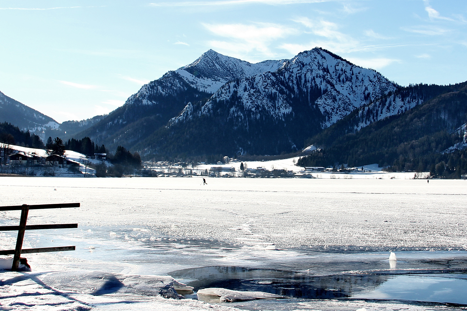 Riskantes Eislaufen