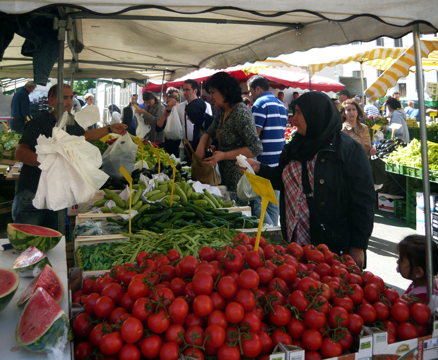 Rispentomaten auf dem Hannovermarkt