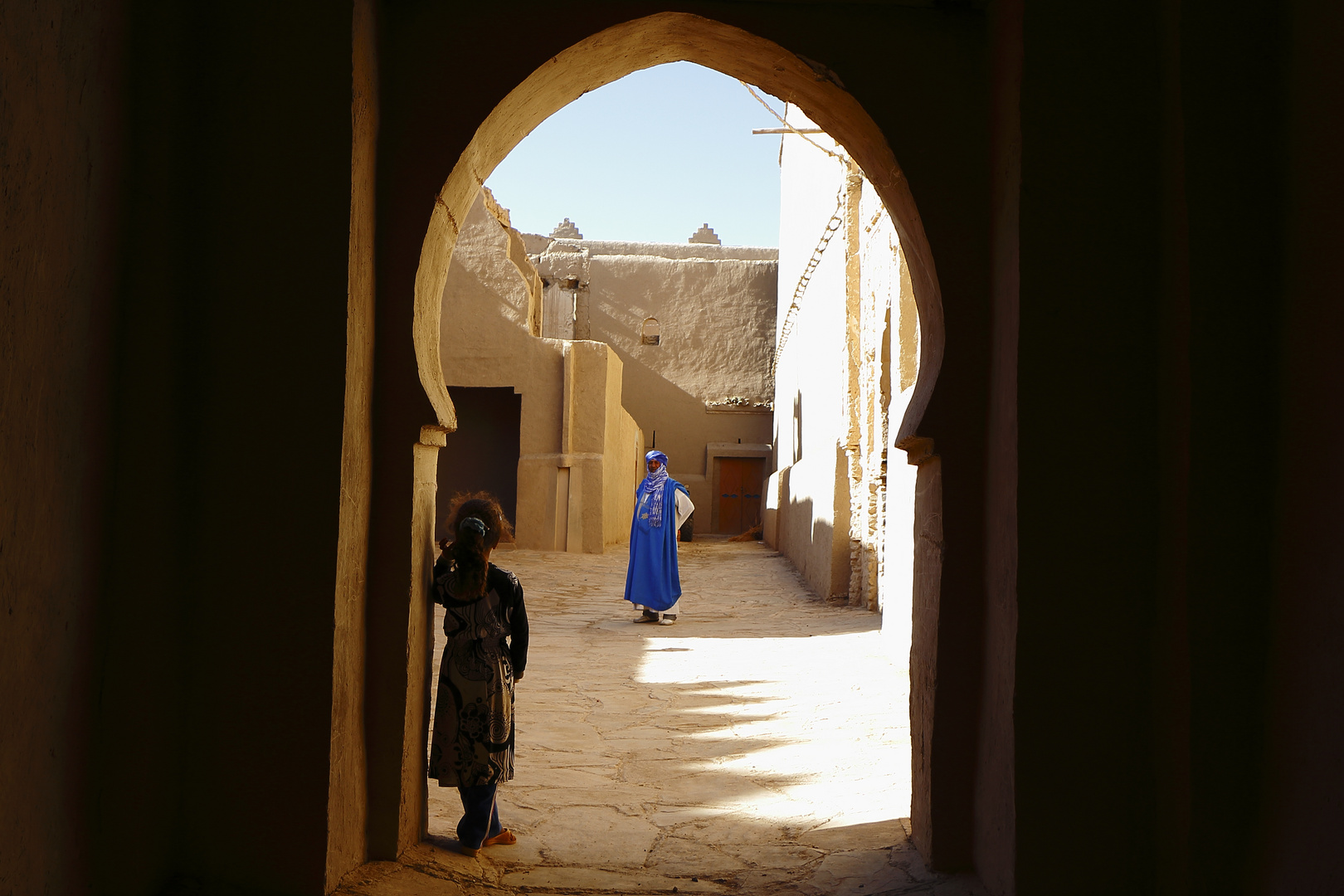 Rissani Menschen im Ksar-d-Oulad-Abdelhalim