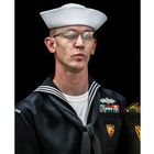 Ritratto di musicante dell'Armata Navale USA