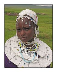 Ritratto di ragazza Masai