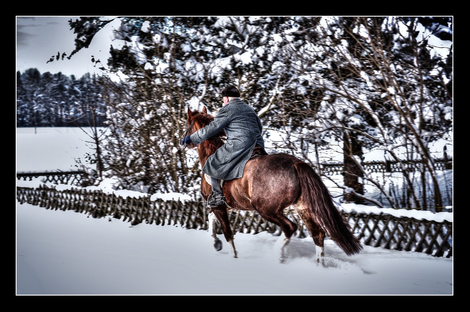 Ritt im Schnee