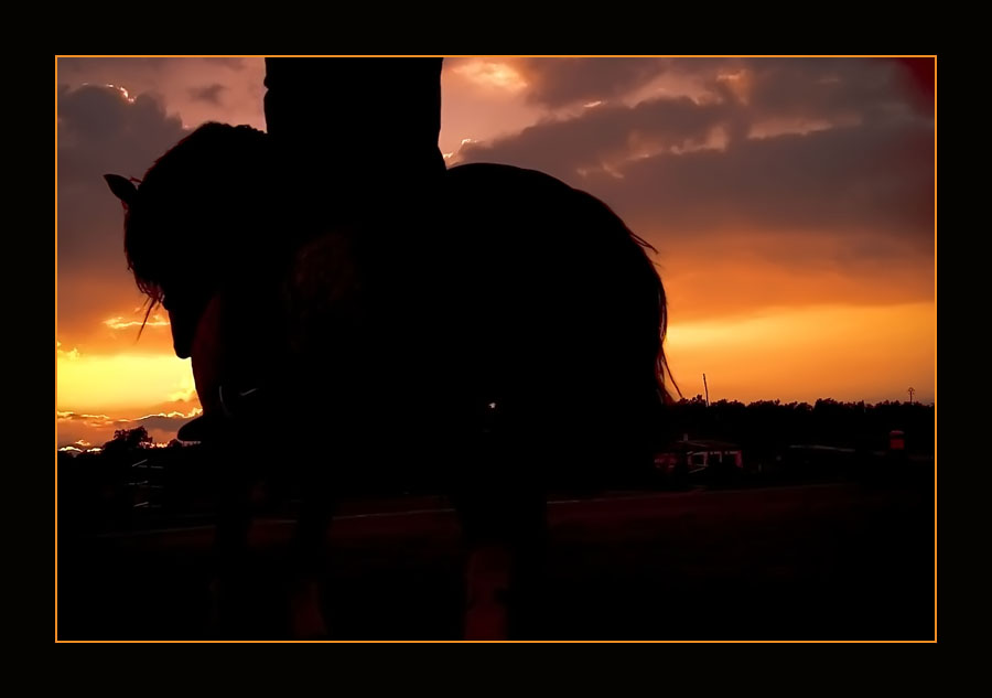 Ritt in den Sonnenuntergang