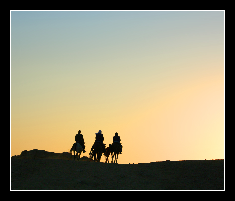 Ritt in den Sonnenuntergang