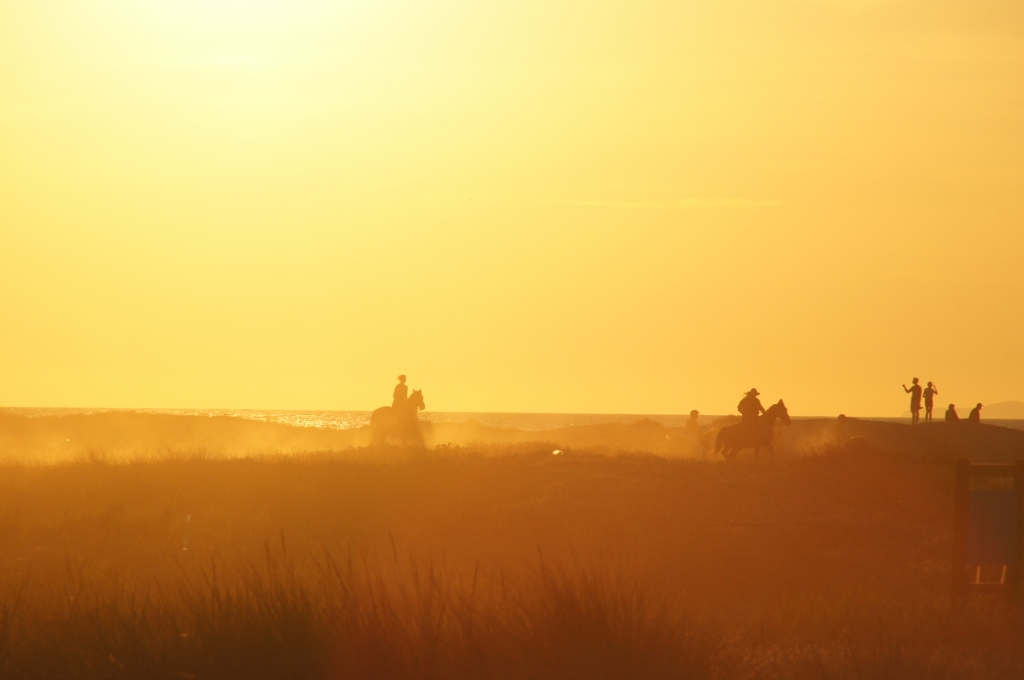 Ritt in den Sonnenuntergang