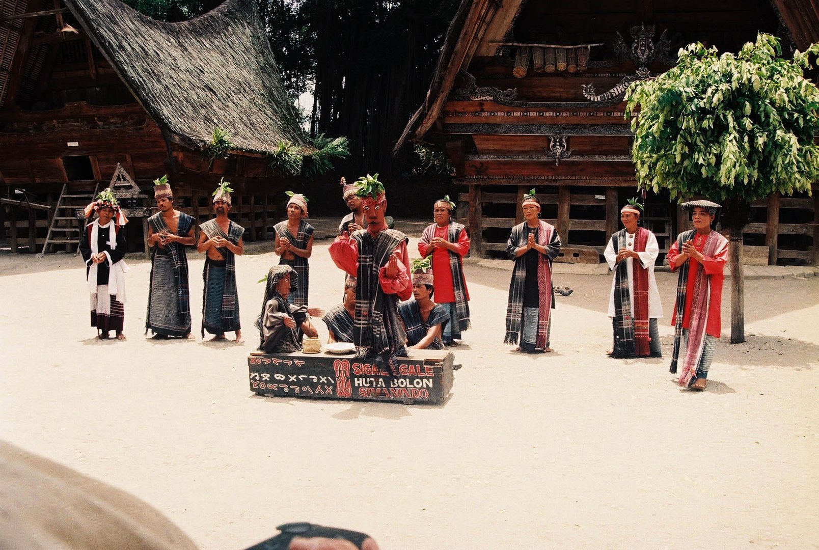 Ritual dance in remote village in Sumatra