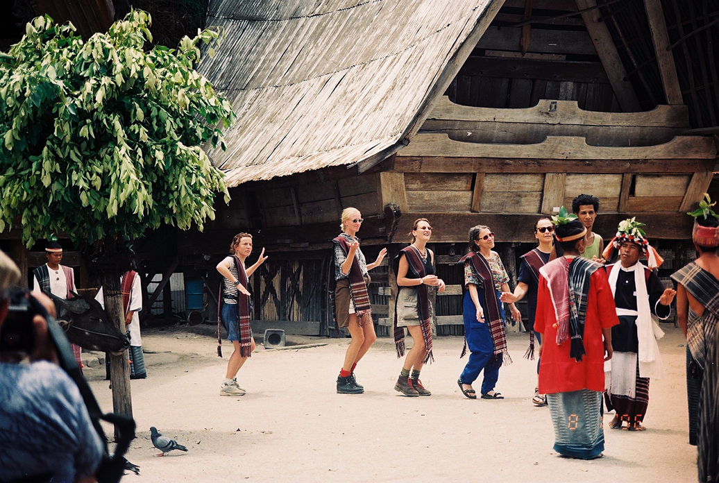 Ritual dance in remote village in Sumatra