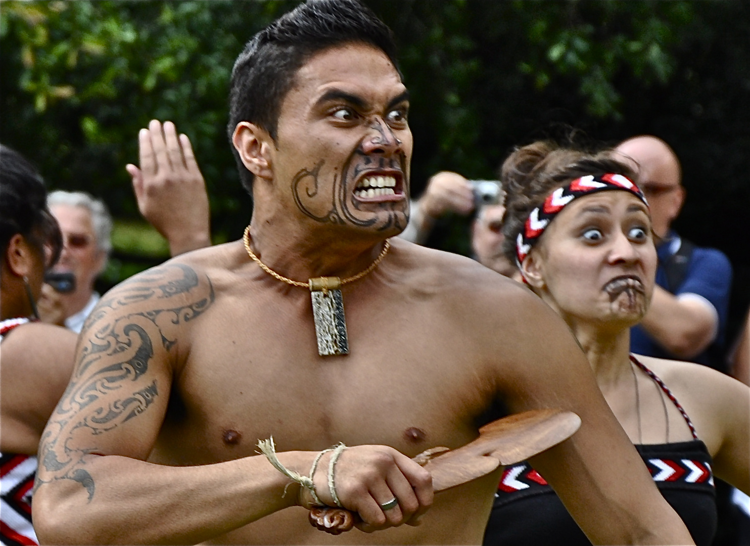 Ritueller Tanz der Maori