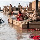 riva del fiume Gange in Varanasi