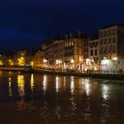 Rive droite de la Nive la nuit