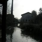 River and small factory