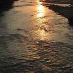 river at sunset