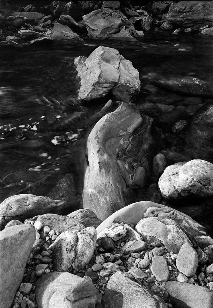 River Boulder-Abstract