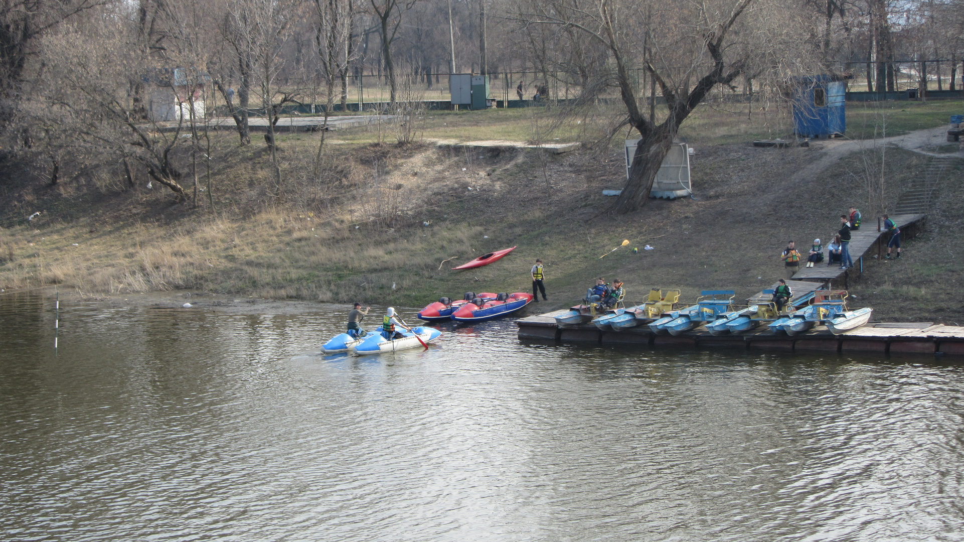 river in city park