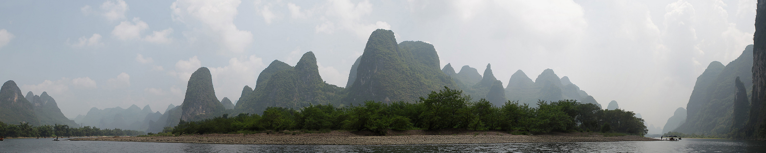 River Li,  Guilin aerea