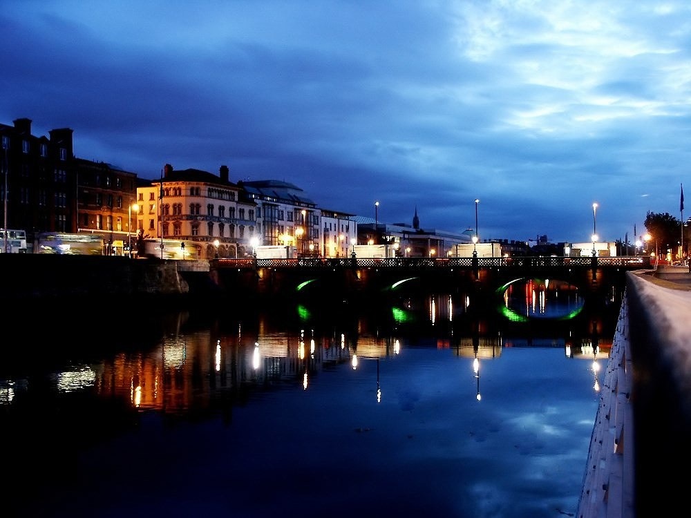 River Liffey at night