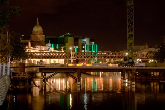 River Liffey at night