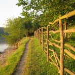 river - path - fence