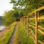 river - path - fence