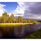 River Spey im letzten Sonnenlicht