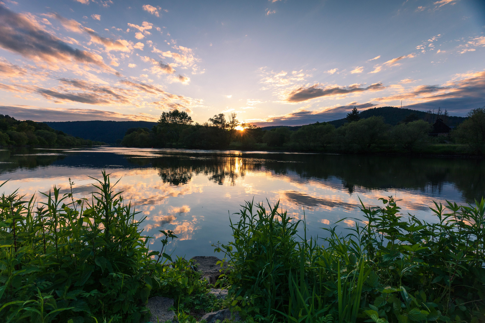 River sunset