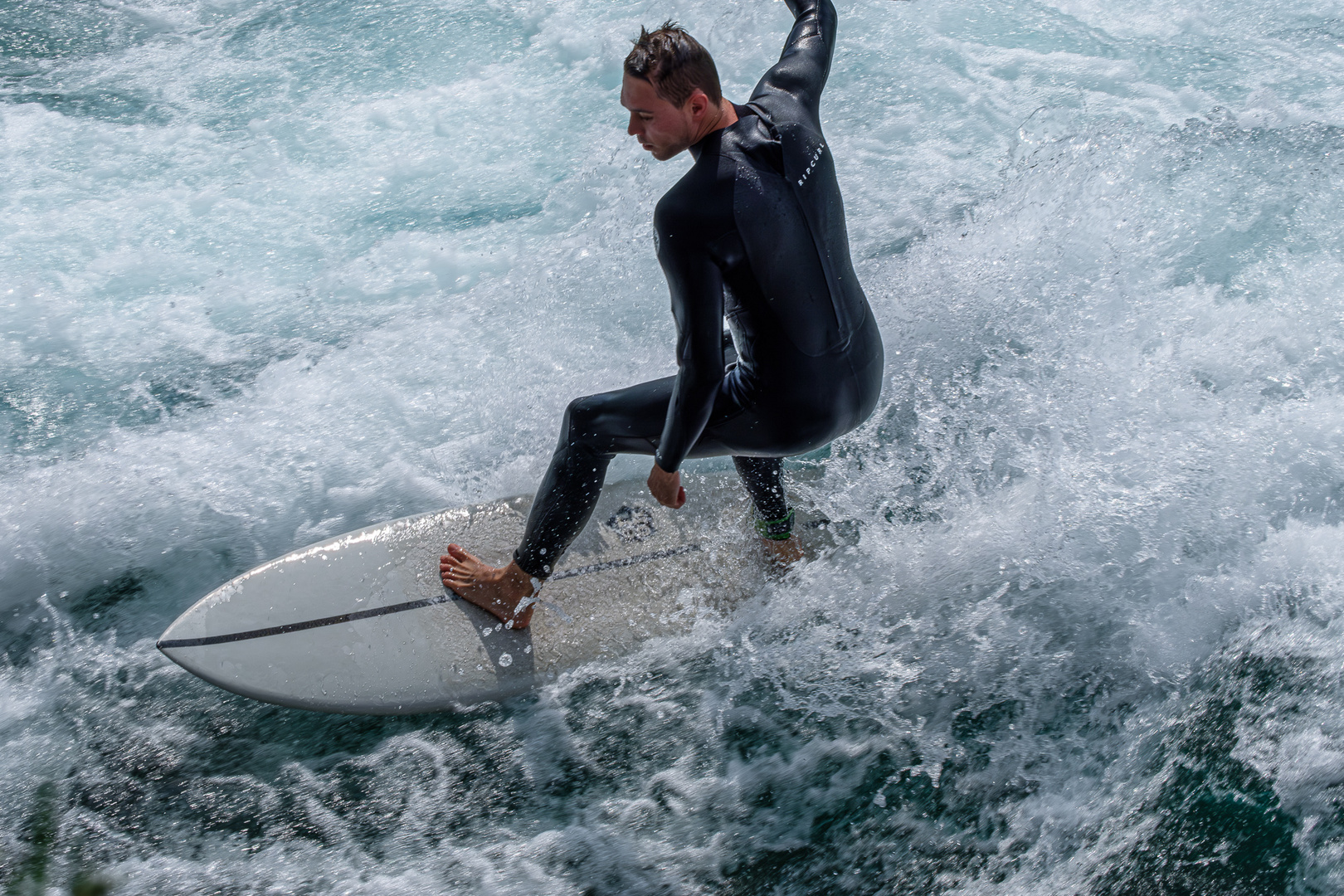 River surfing