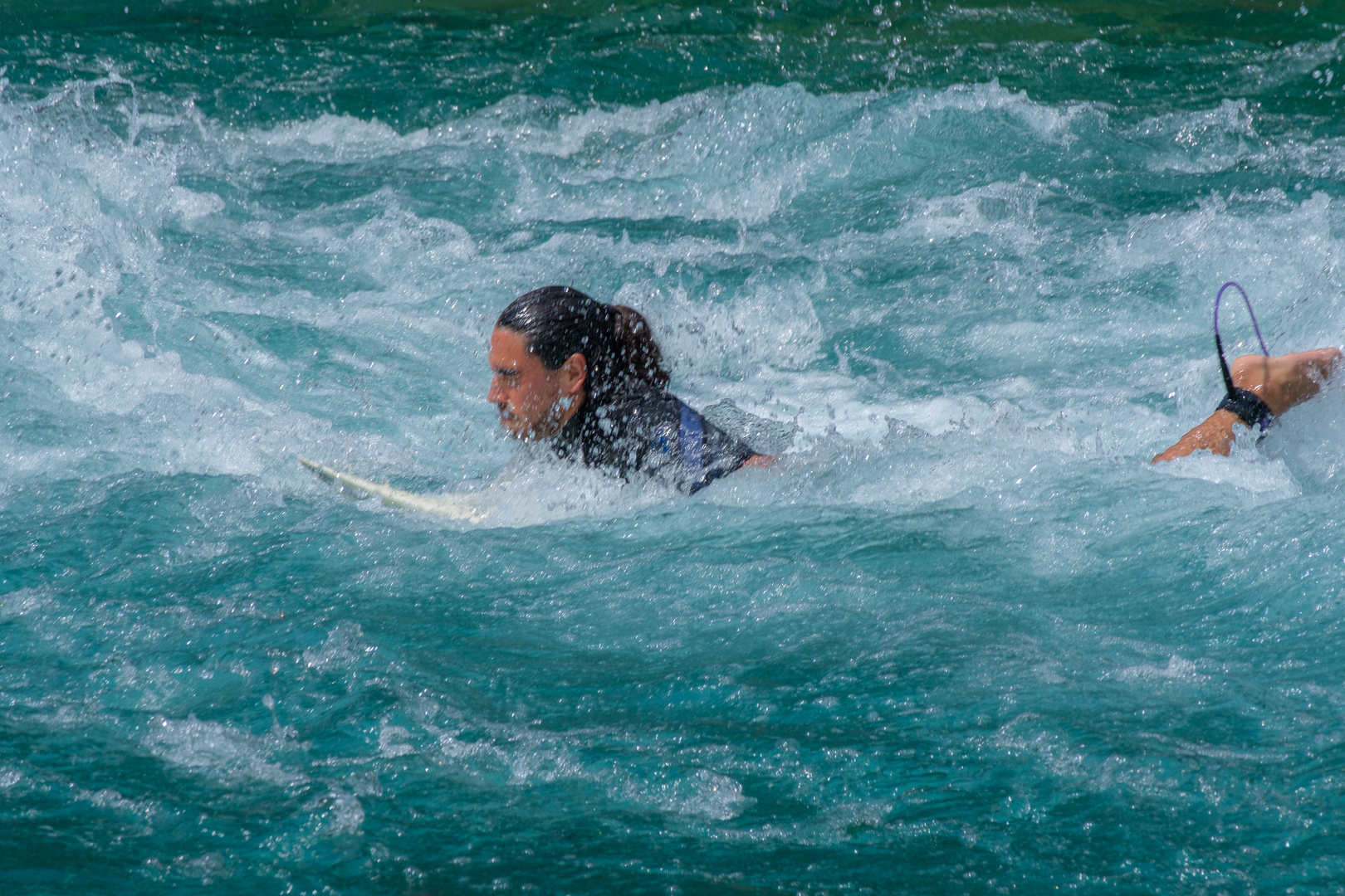 River surfing