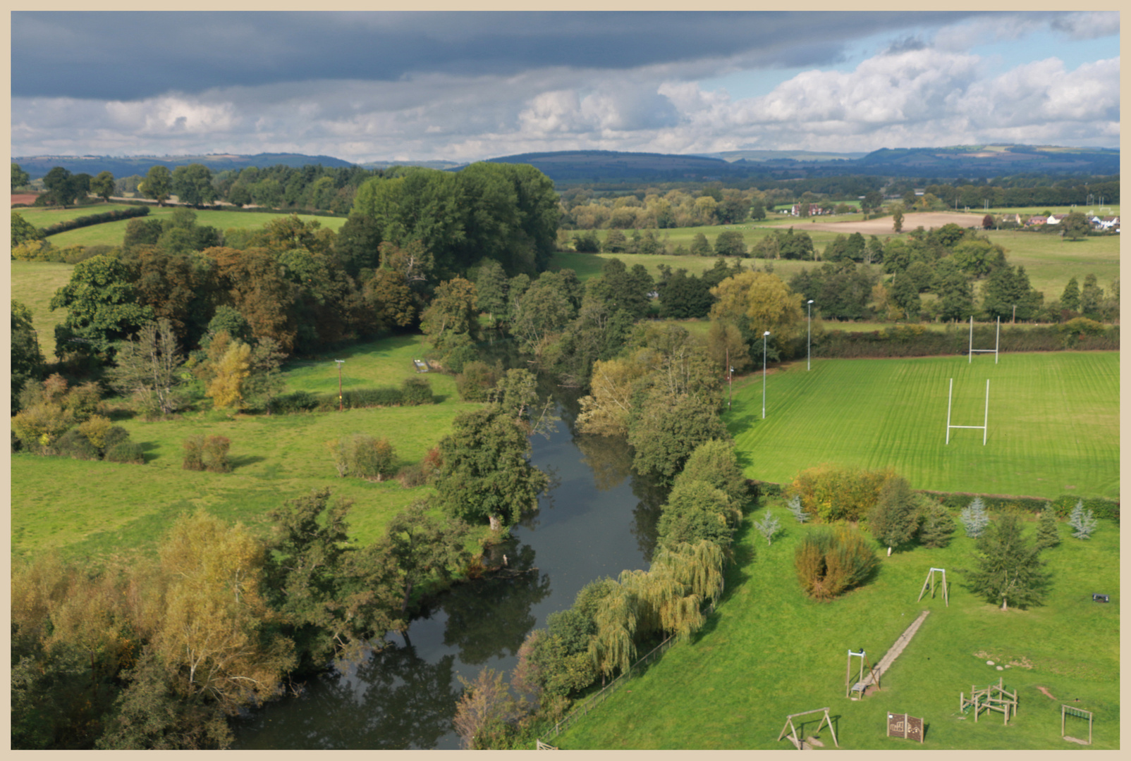 River Teme from Ludlow castle