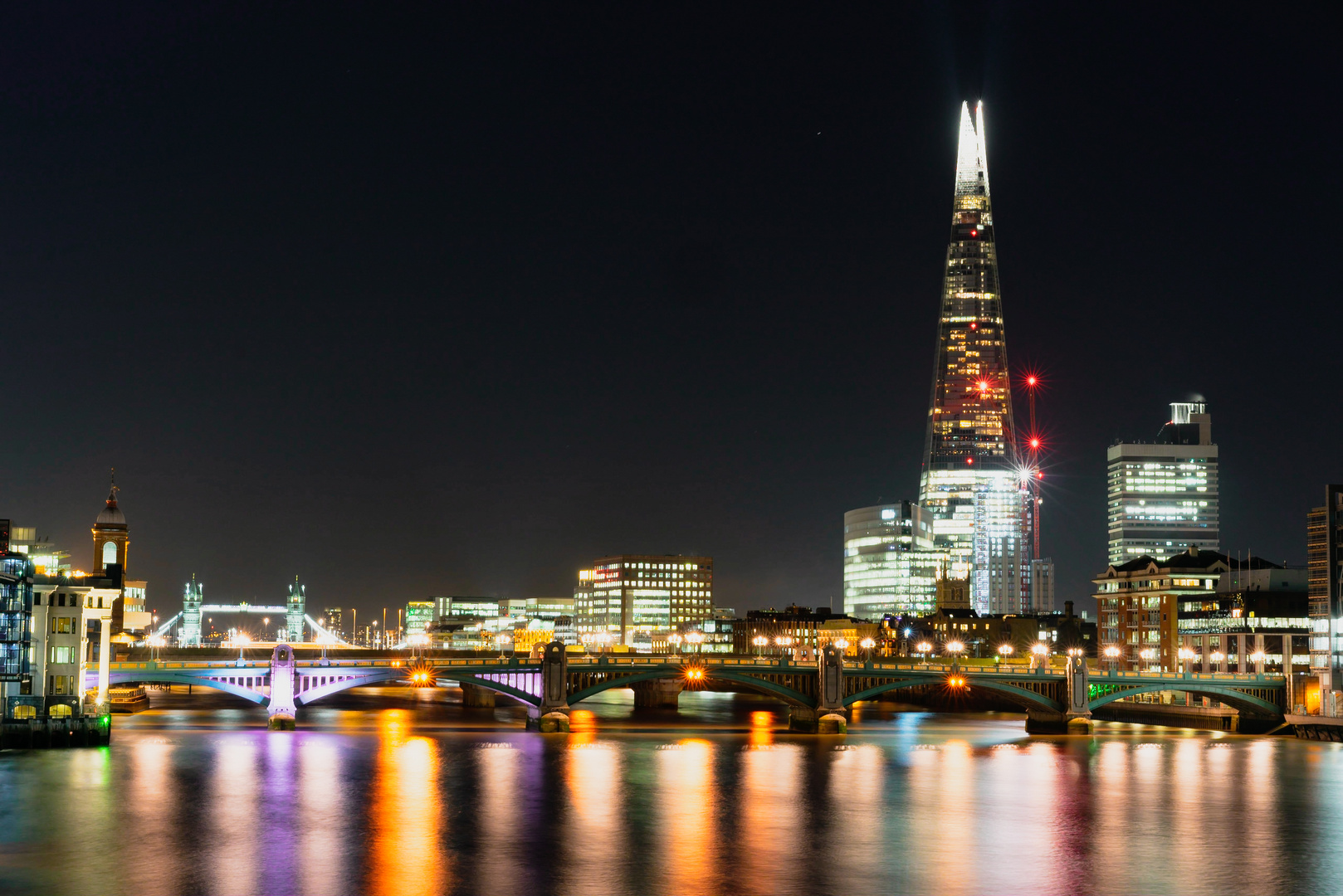 River Thames at night