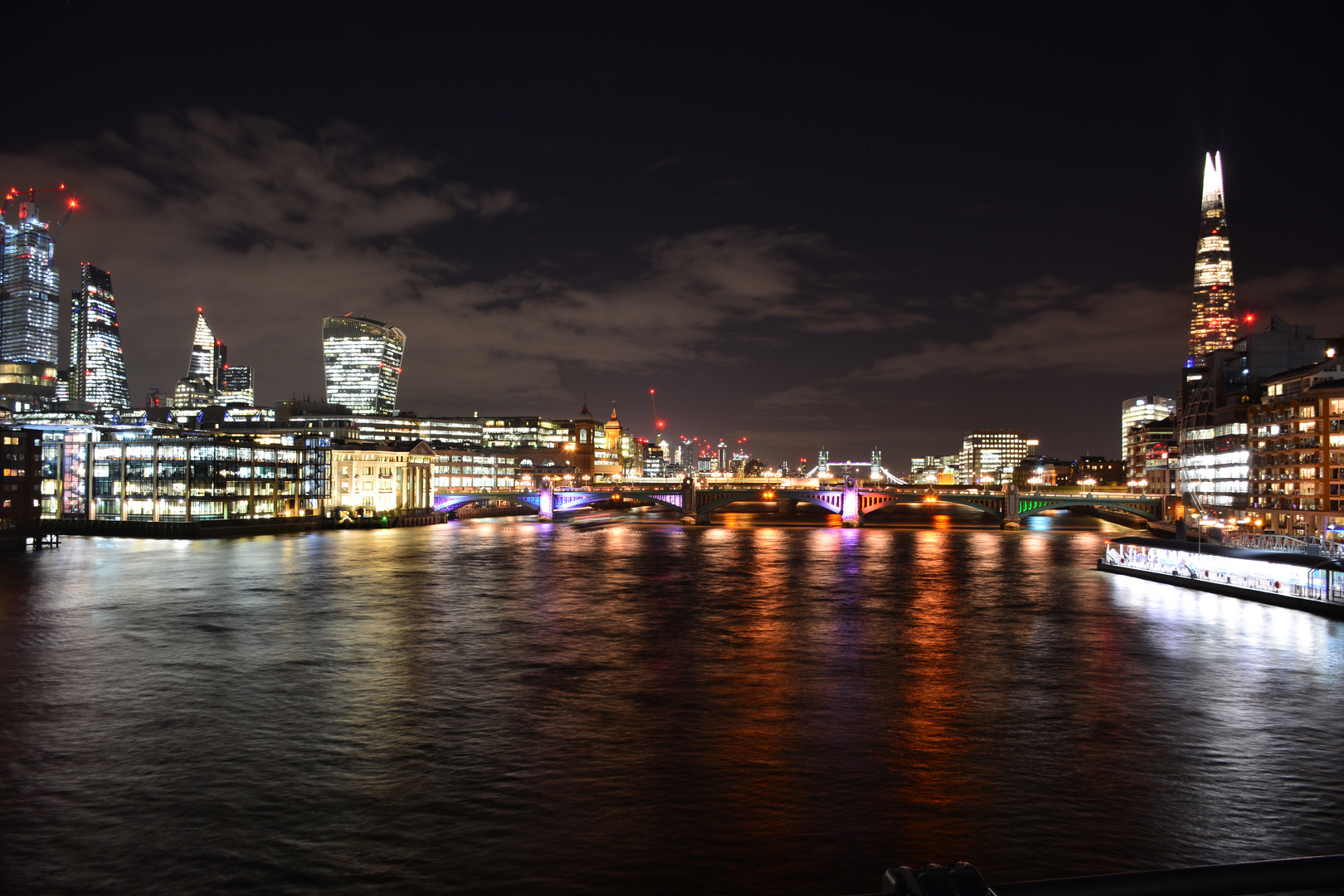  River Thames London at night