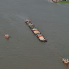 River tugs on Chao Praya in Nonthaburi