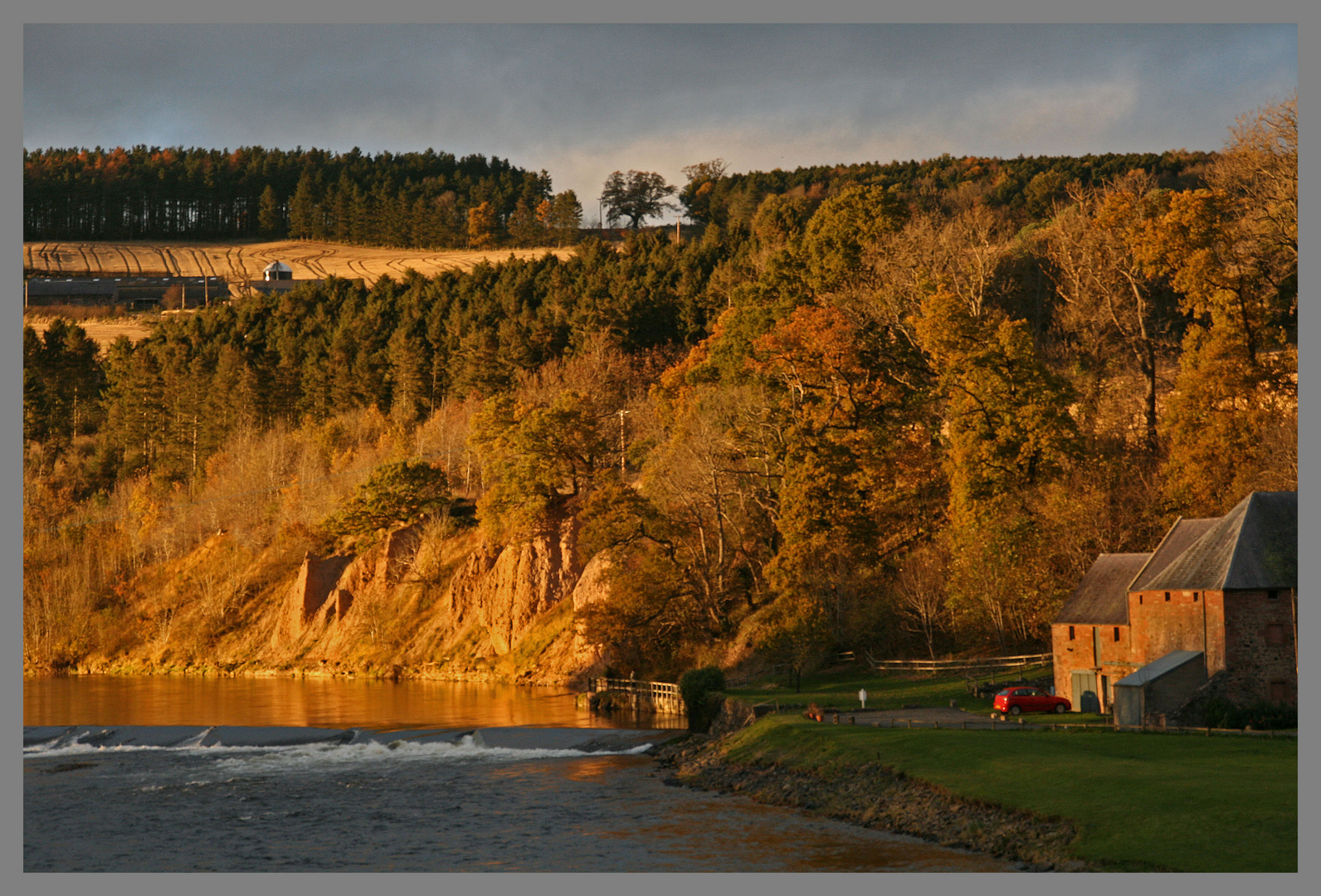 River Tweed near mertoun bridge Scottish borders