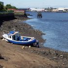 river tyne near pedestrian tunnel